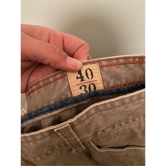 RedHead Jeans Beige Stretch Denim Straight Cotton Casual 40 By 30 - Picture 7 of 7